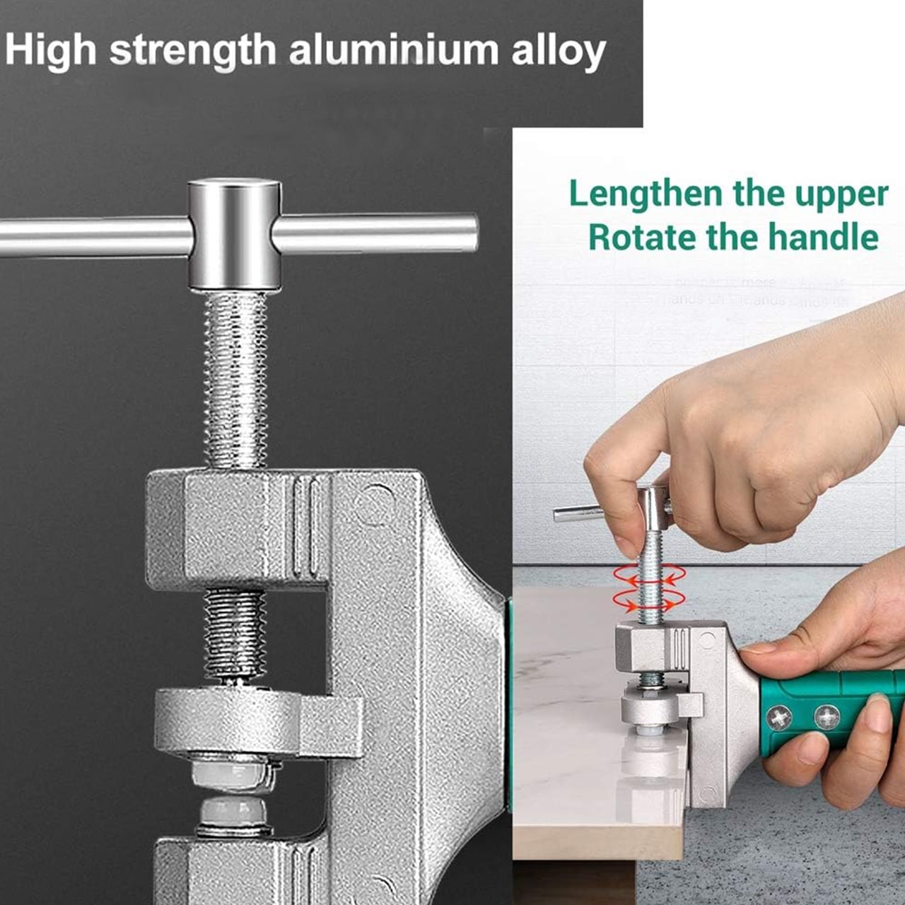 The comfortable handle makes it easy and safe to handle when working.