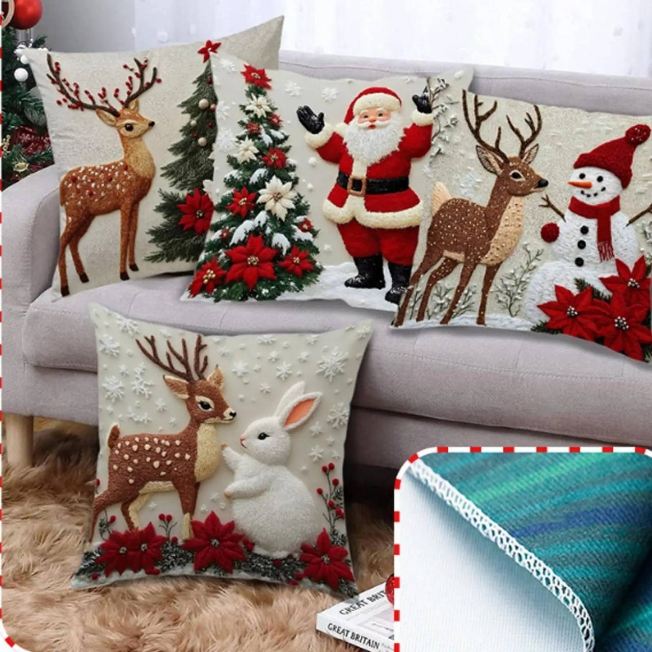 CutePillows, Christmas pillowcases (4 pieces) - Image 8