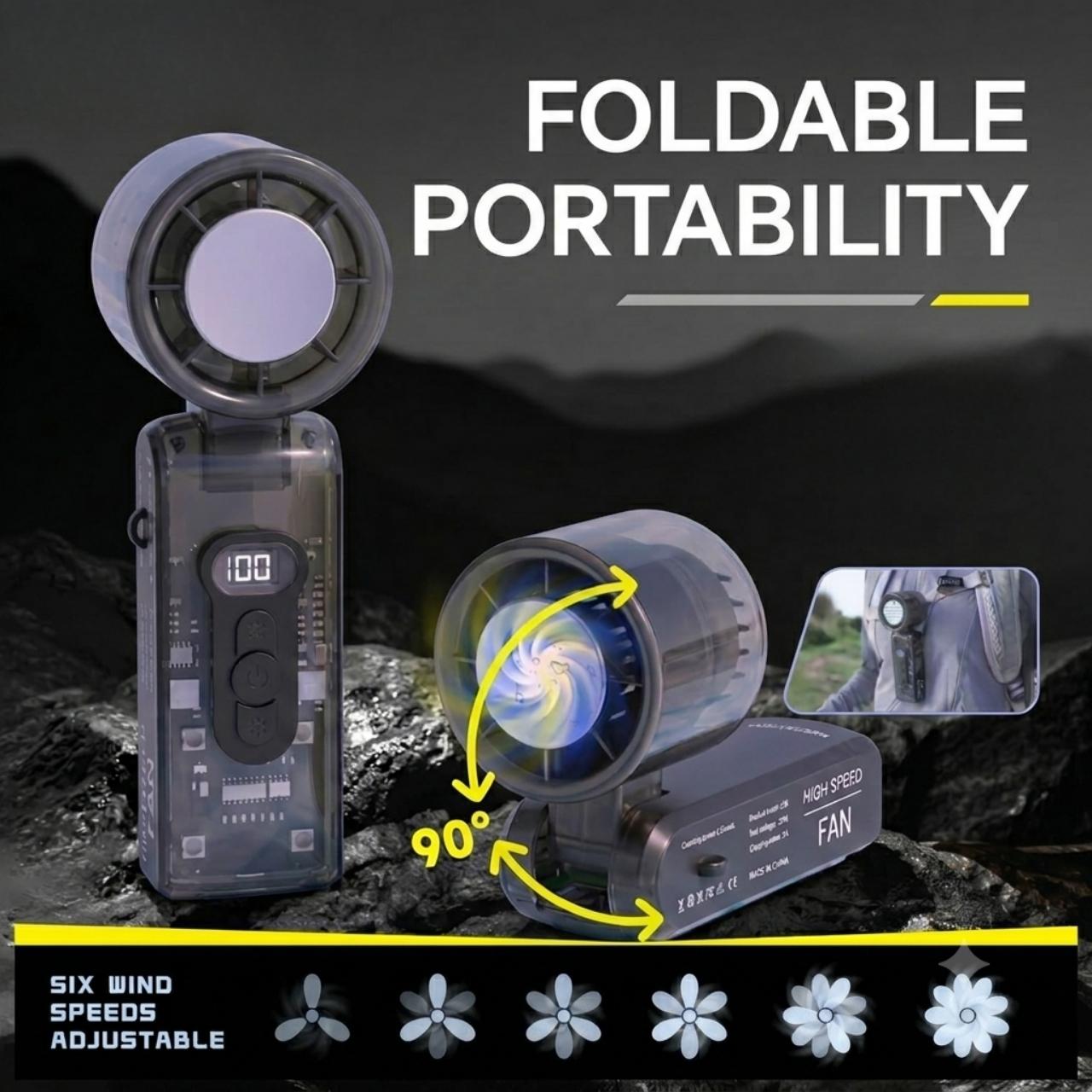 <strong>3 in 1 Foldable Handheld Fan, CyberFan</strong> - Image 8