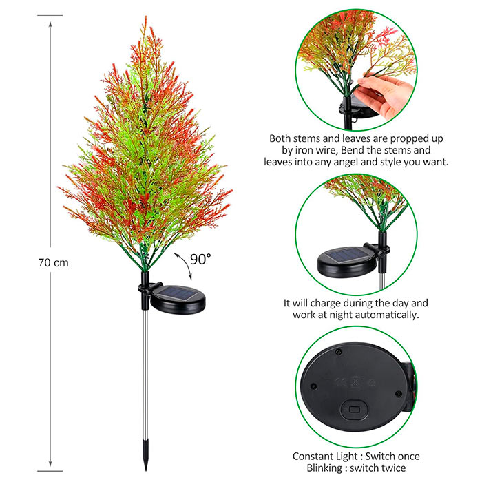 Cypress, a solar lamp in the shape of a cypress tree - Image 2