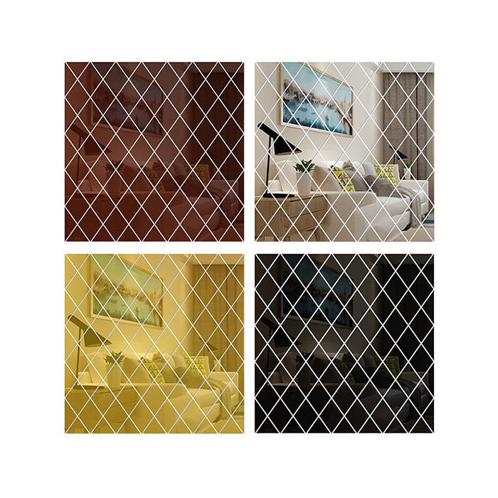 DiamondMirror, mirror stickers in the shape of a diamond to brighten and brighten any room (32 pcs.) - Image 3