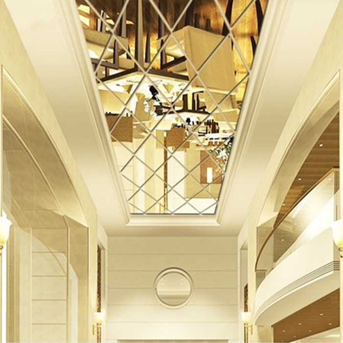 DiamondMirror, mirror stickers in the shape of a diamond to brighten and brighten any room (32 pcs.) - Image 6