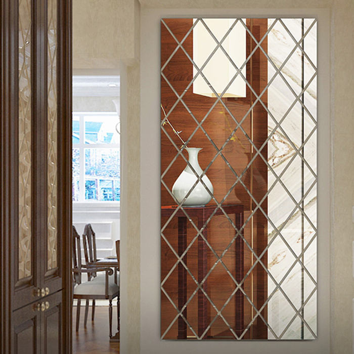 DiamondMirror, mirror stickers in the shape of a diamond to brighten and brighten any room (32 pcs.) - Image 7