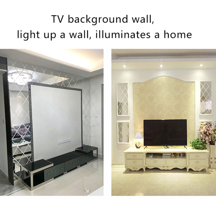 DiamondMirror, mirror stickers in the shape of a diamond to brighten and brighten any room (32 pcs.) - Image 10