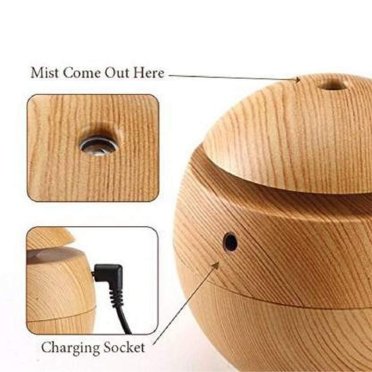 Diffuser, LED humidifier and essential oil diffuser - Image 2