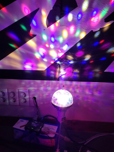 DiscoLamp, coloured rotating bulb - Image 10