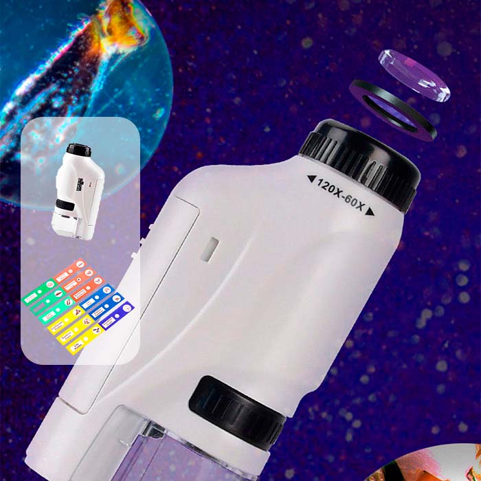 DiscoverBundle, portable children's microscope + 12-piece set of observation plates - Image 5