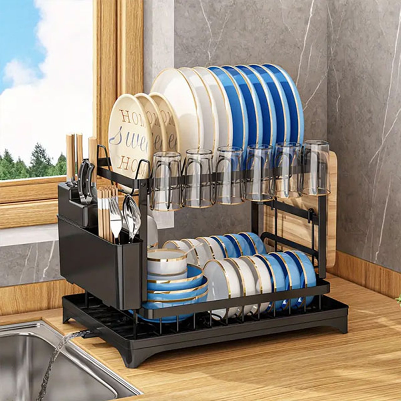 Dishy, multifunctional dish rack - Image 2