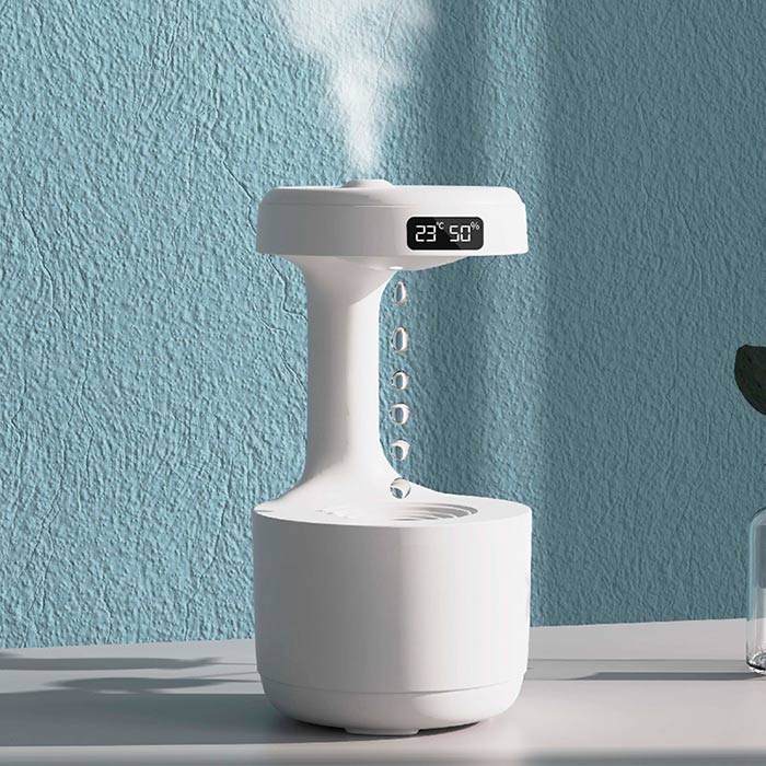 The humidifier thoroughly humidifies the room, which also has a soothing effect on various colds and viruses!