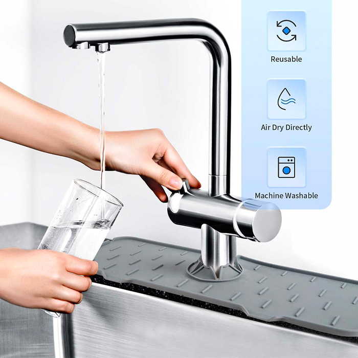 DryingPad, silicone mat for kitchen sink or bathroom sink - Image 2