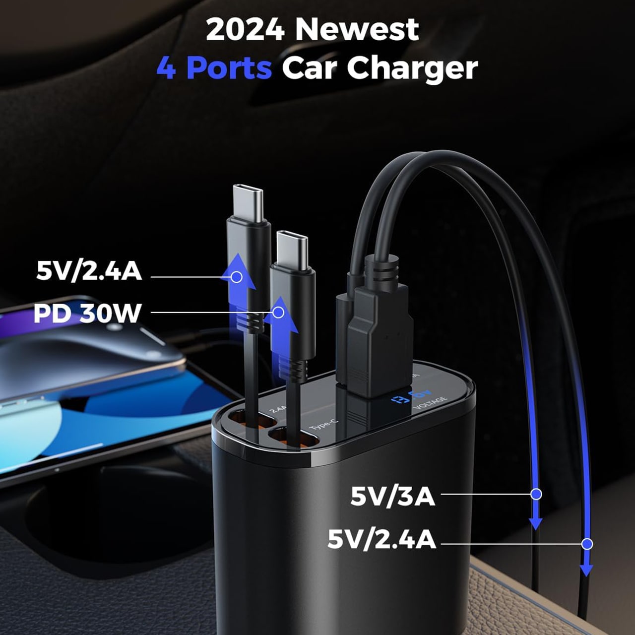 DualCharger, 4-in-1 car charger - Image 3