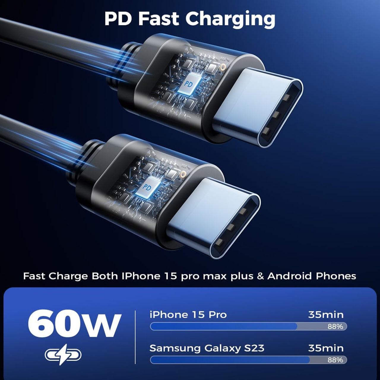 Adapters for different types of USB connectors (USB-A, USB-C and Iphone adapter).