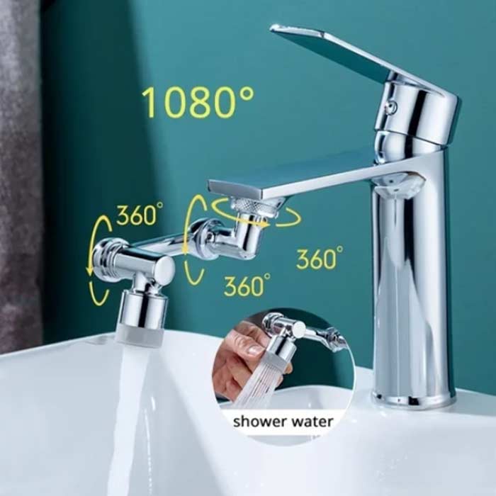 DualFaucet, a tap attachment that can be rotated 1080° and has 2 drainage modes - Image 8