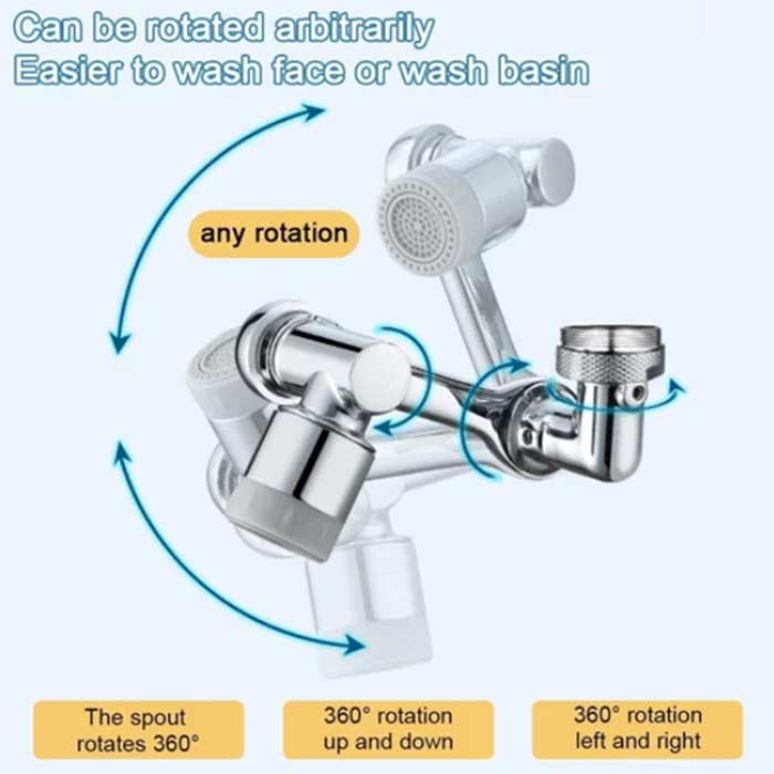 DualFaucet, a tap attachment that can be rotated 1080° and has 2 drainage modes - Image 9