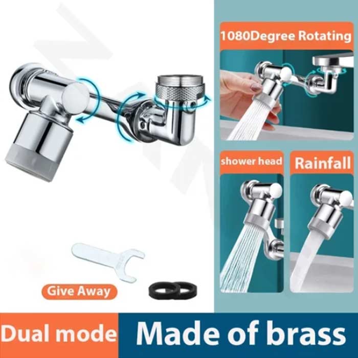 The tap adapter allows you to save water