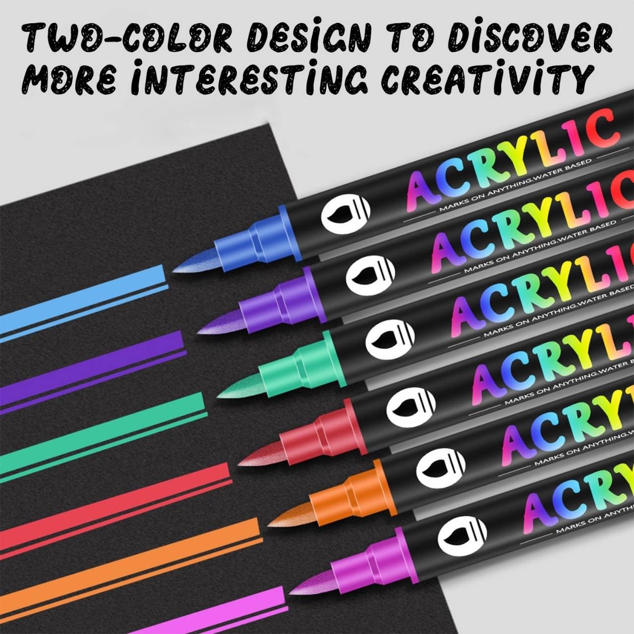DuoMarkers, double-tipped acrylic markers (12 markers/24 <br>colours) - Image 2