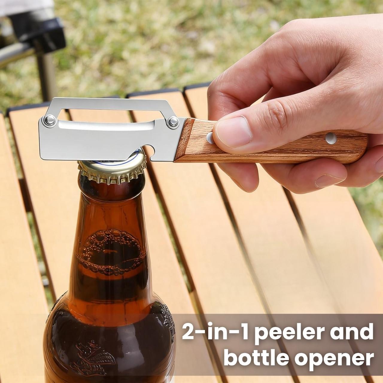 2-in-1 peeler and bottle opener