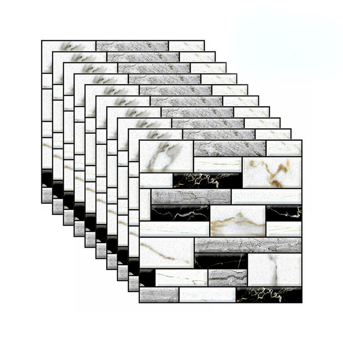 StickMarble, 3D wall stickers with marble look (10 pcs)