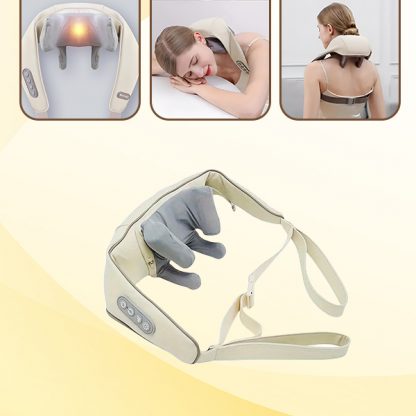 Neck and back massager with heat, ELEMAS - Image 4
