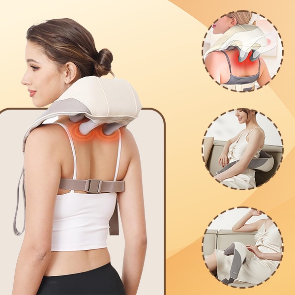 Neck and back massager with heat, ELEMAS - Image 6