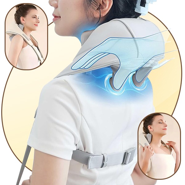 Neck and back massager with heat, ELEMAS - Image 7