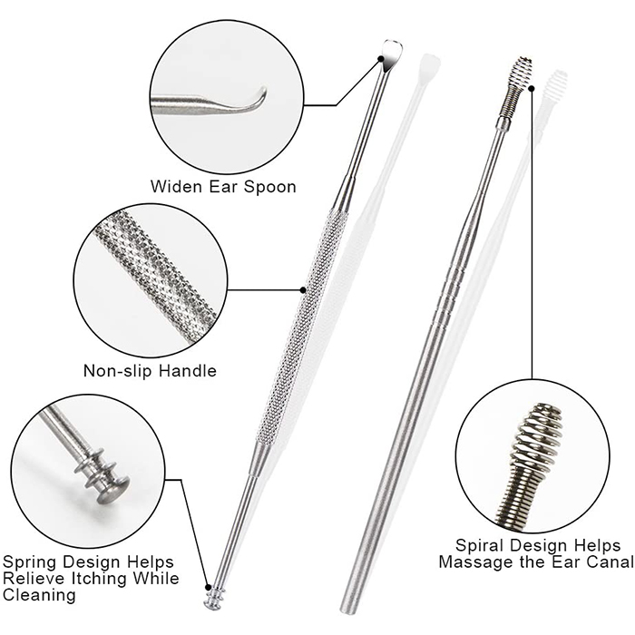 EarCleaningKit, 7-piece set with accessories for safe ear cleaning - Image 3