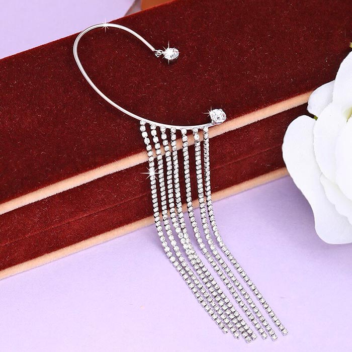 Stand out from the crowd - fashionable dangling earrings that reach your neck and attract lots of attention!
