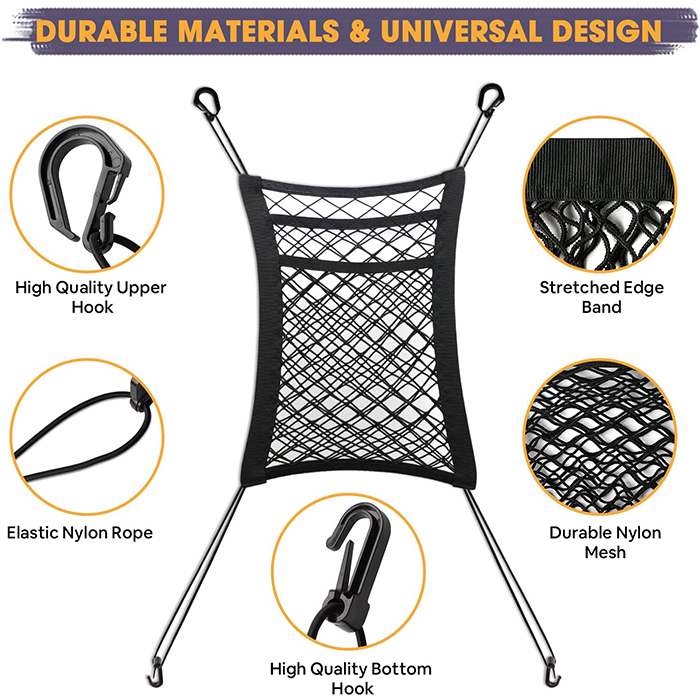 ElasticNet, mesh car cover with 2 added pockets - Image 2