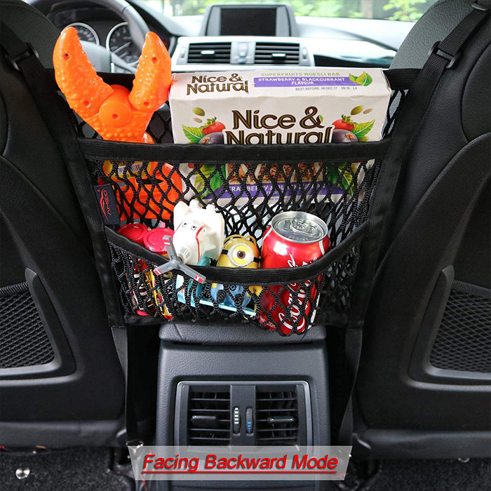 The elastic also acts as a barrier to prevent distractions while driving. The dog or the little ones will sit safely in the back seat, without peeping and crawling forward!