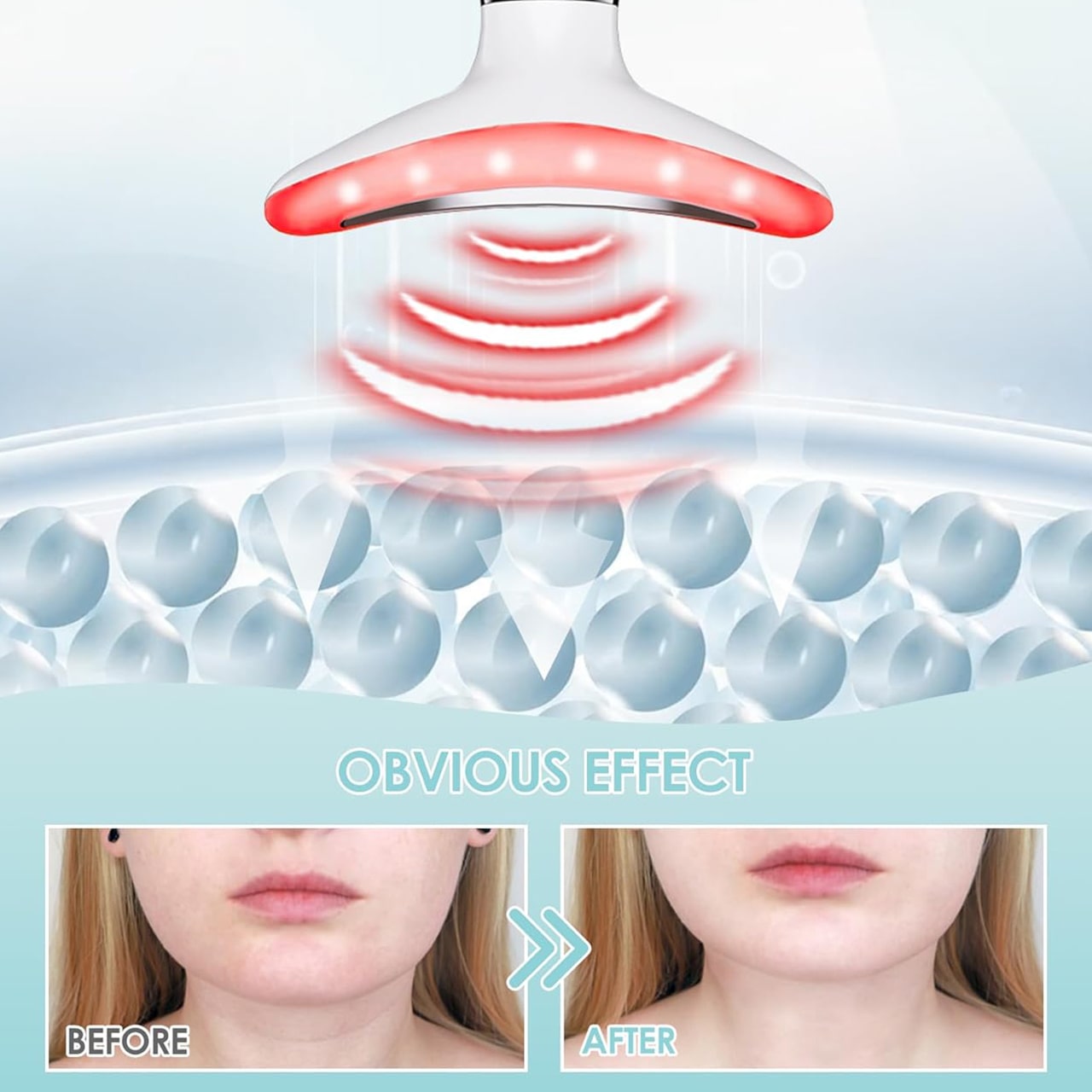 LED light therapy releases tension and helps improve the appearance of the skin!