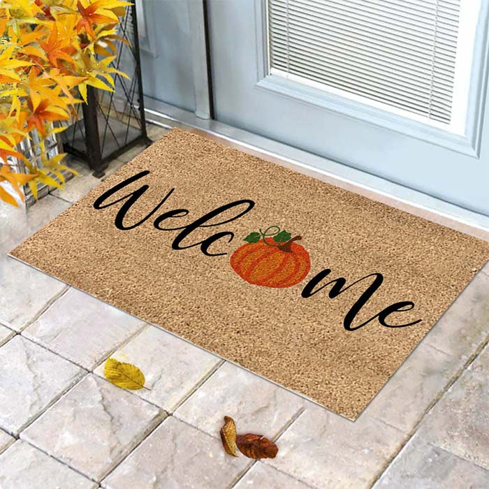 FallMat, carpet with a welcome sign and pumpkin - Image 3
