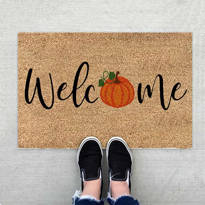 FallMat, carpet with a welcome sign and pumpkin - Image 4