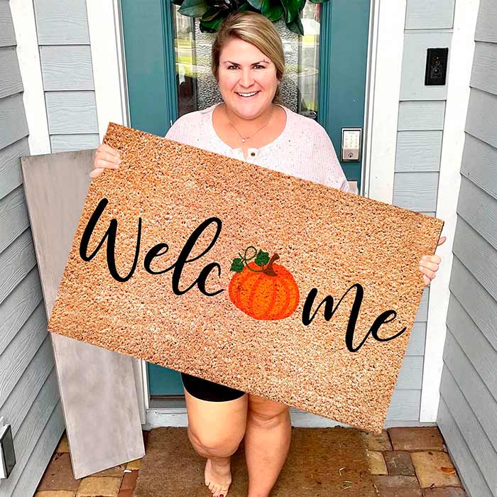 FallMat, carpet with a welcome sign and pumpkin - Image 6