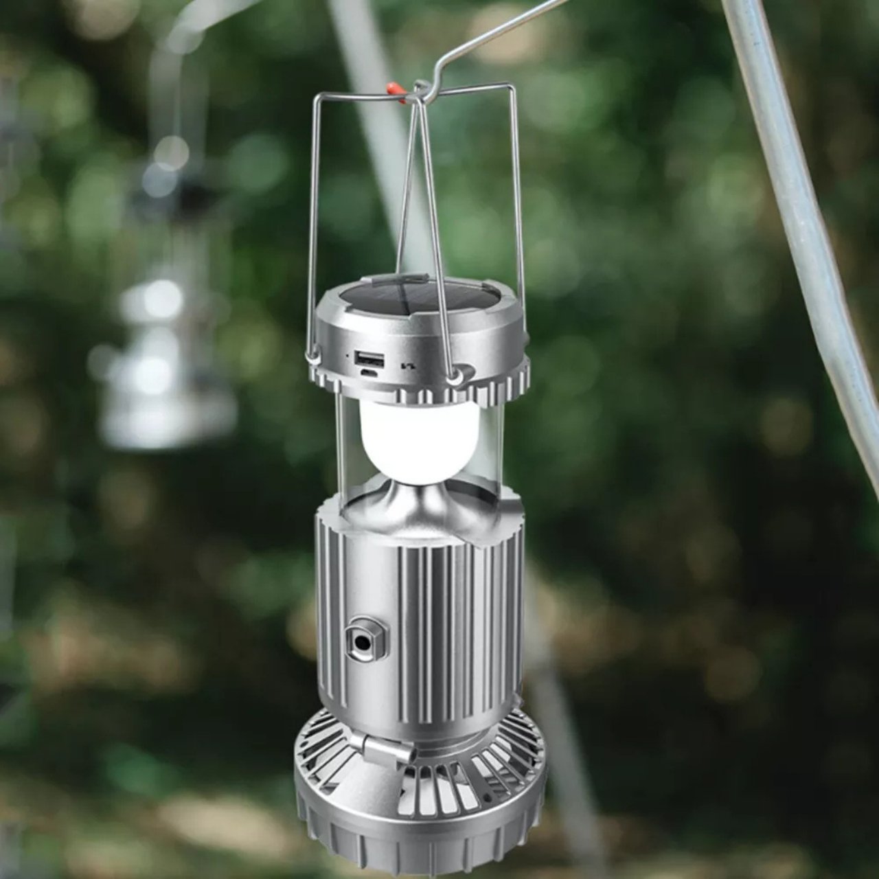 Fan, multifunctional 5 in 1 solar LED light with fan - Image 9