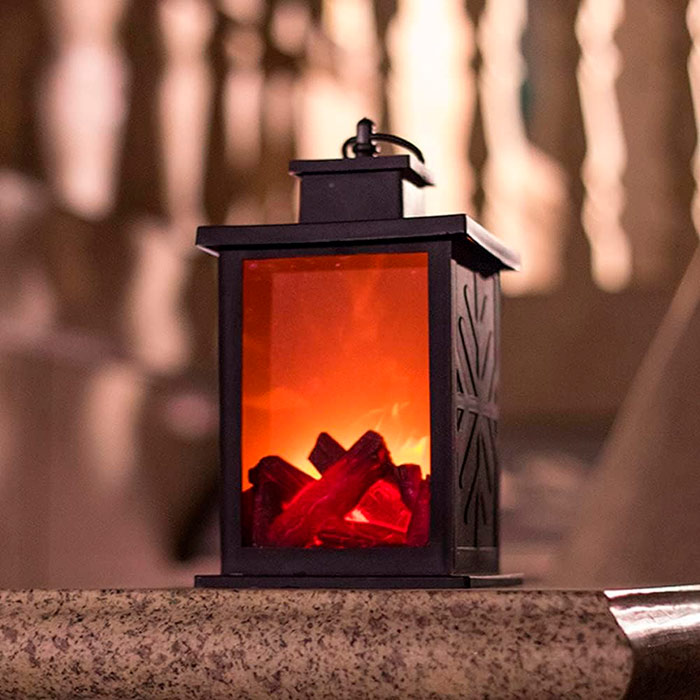 FireLantern, a decorative lamp with the look of a fireplace and a virtual fire - Image 3