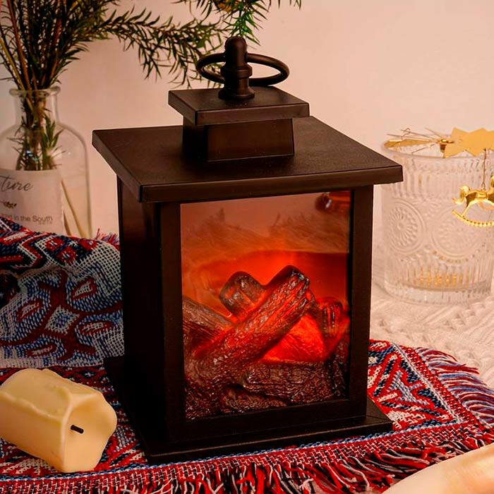FireLantern, a decorative lamp with the look of a fireplace and a virtual fire - Image 5