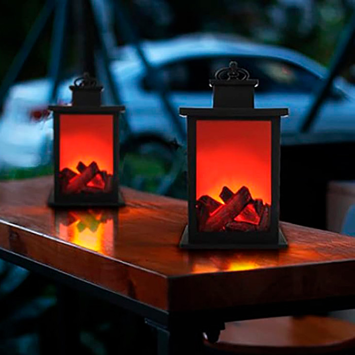 FireLantern, a decorative lamp with the look of a fireplace and a virtual fire - Image 6