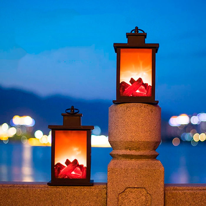 FireLantern, a decorative lamp with the look of a fireplace and a virtual fire - Image 9