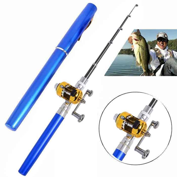 HANDY FISHING ROD WITH FISHING WHEEL