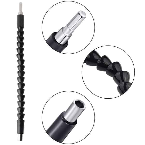 FlexyStar, flexible screwdriver bit for manual and electric screwdrivers + various adapters - Image 3