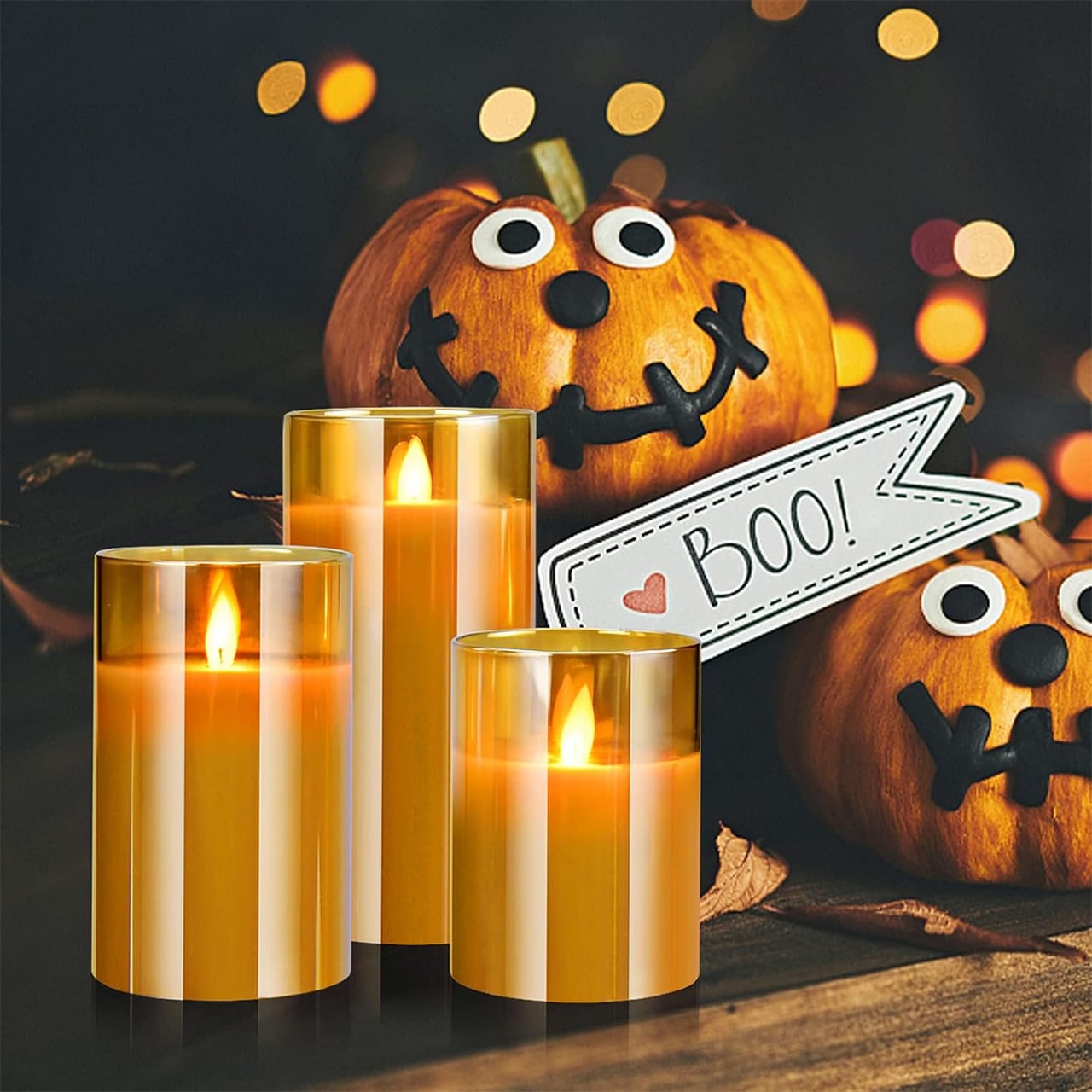 FlickCandles, set of elegant decorative candles (3 pieces) - Image 3