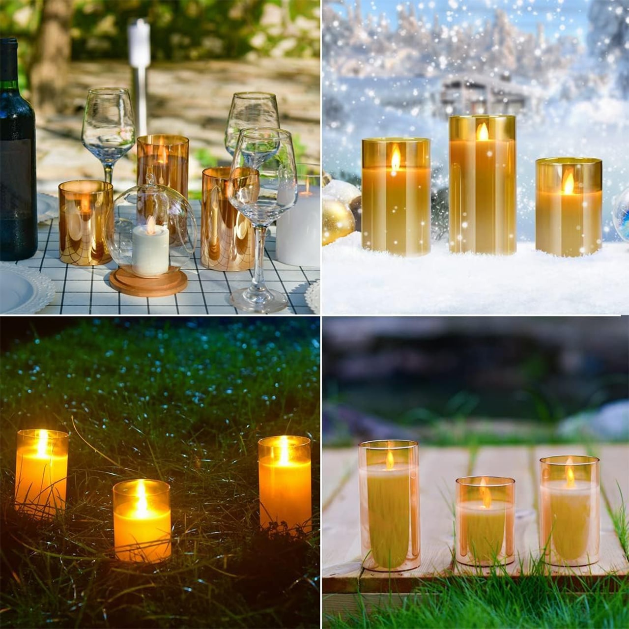 FlickCandles, set of elegant decorative candles (3 pieces) - Image 5