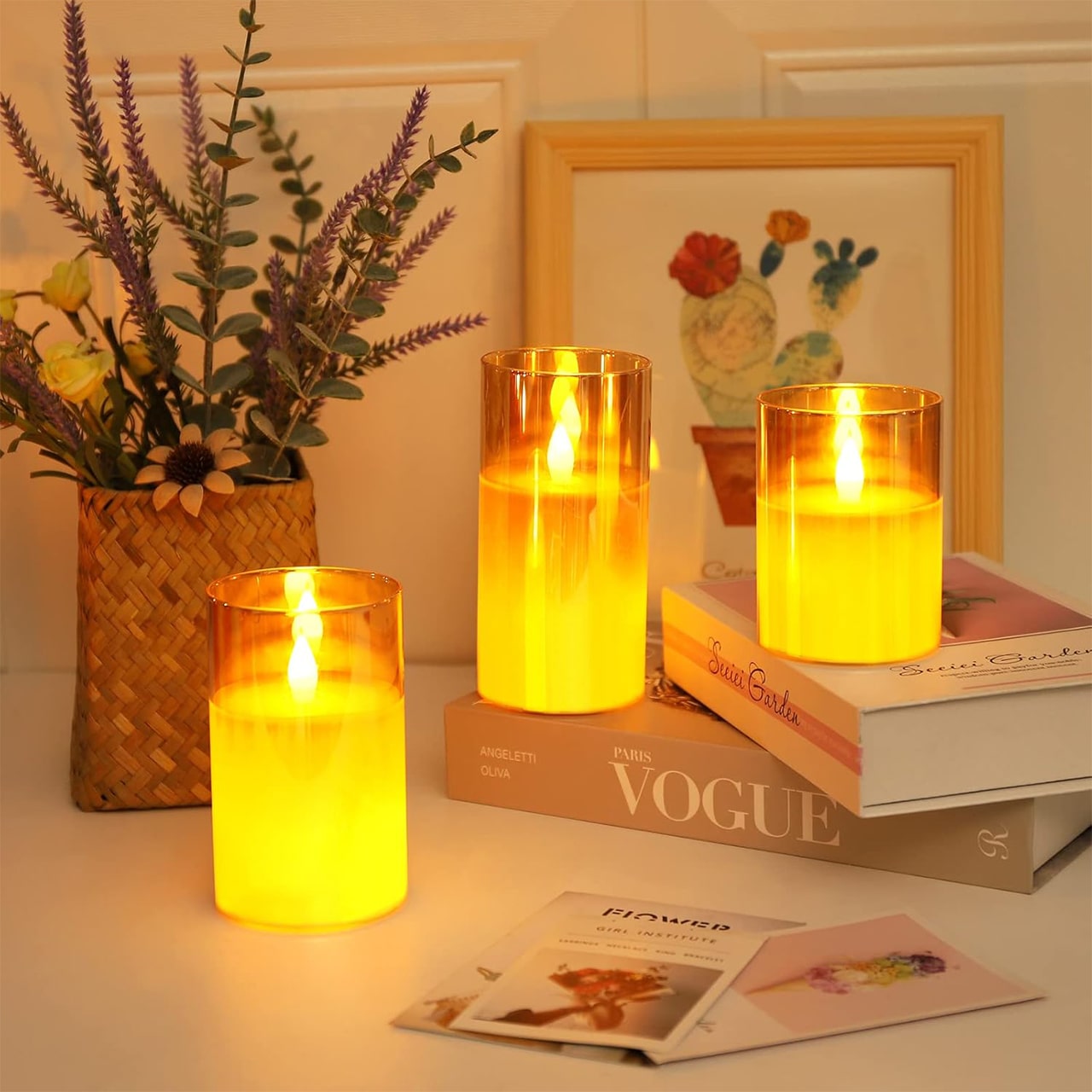 FlickCandles, set of elegant decorative candles (3 pieces) - Image 7