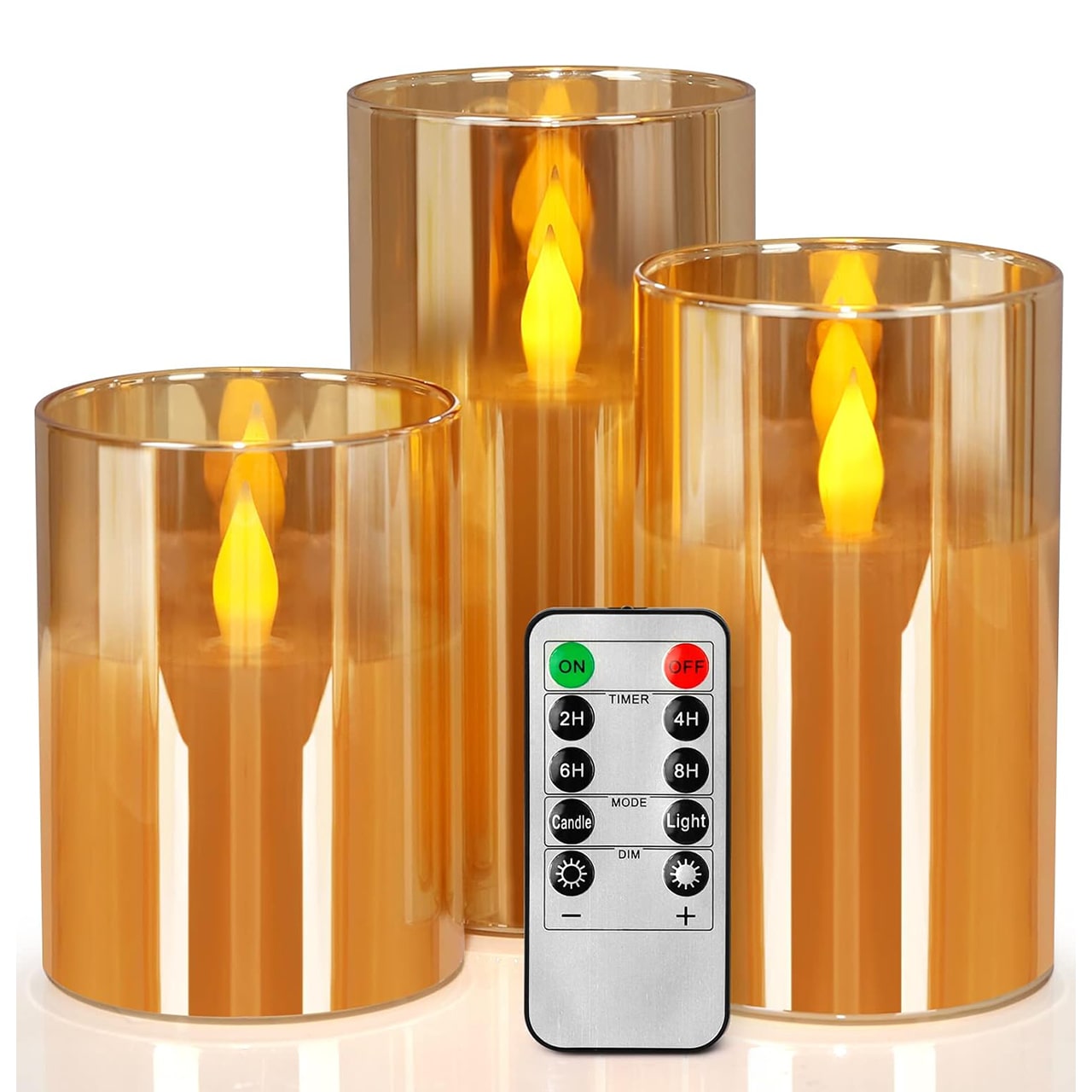 FlickCandles, set of elegant decorative candles (3 pieces) - Image 9