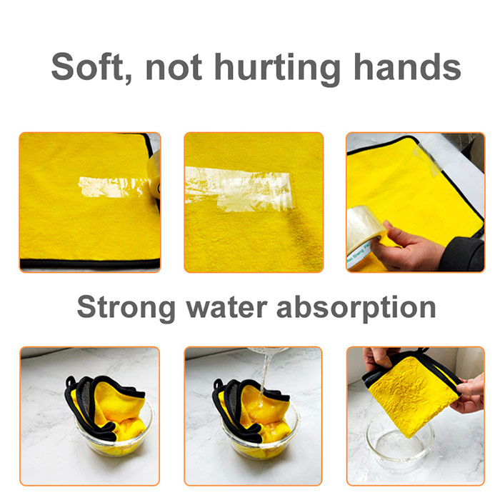 The cleaning cloths are made of high quality microfibres that do not damage the surface and leave no residue!