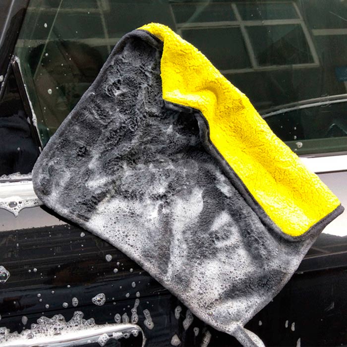 The cloths are made from materials that absorb water perfectly!