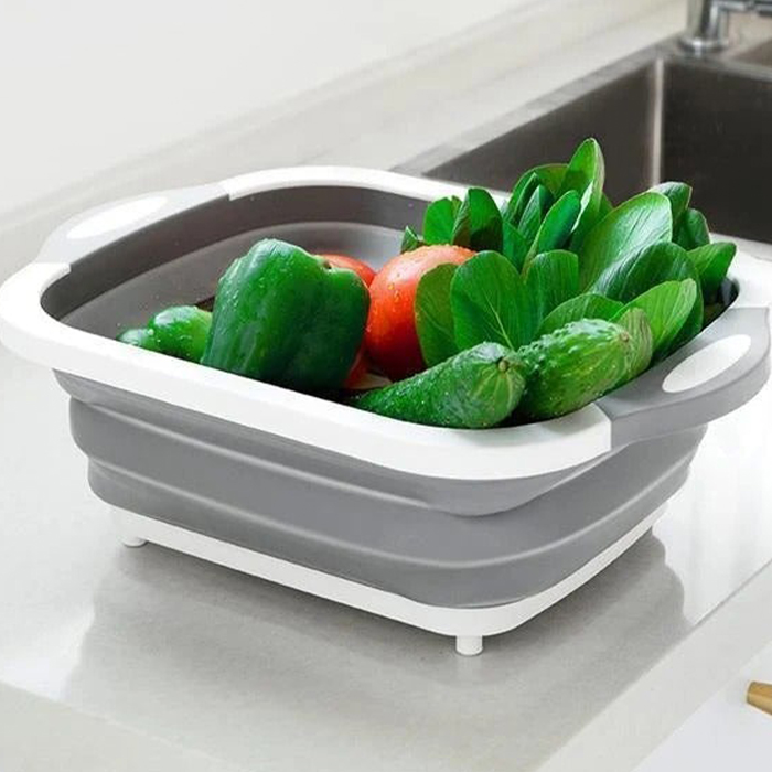 FoldableStrainer, multifunctional strainer, storage container and cutting board in one - Image 3