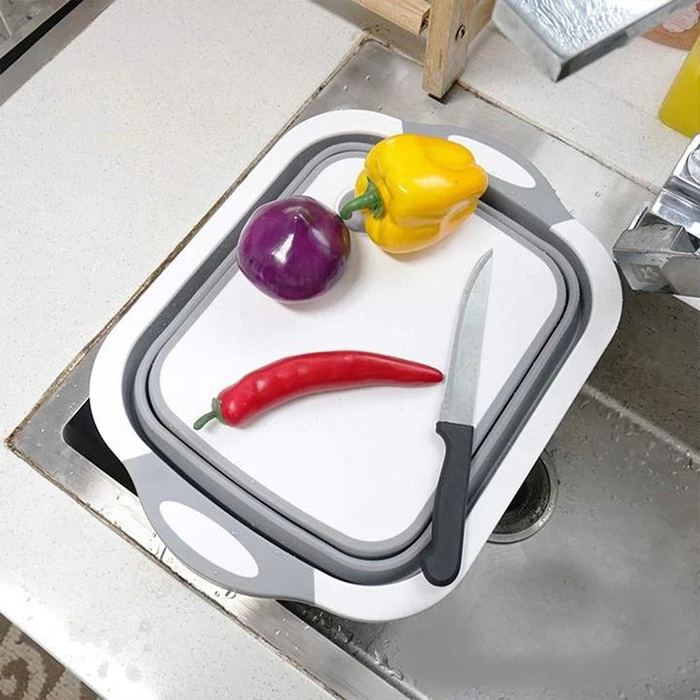 FoldableStrainer, multifunctional strainer, storage container and cutting board in one - Image 4