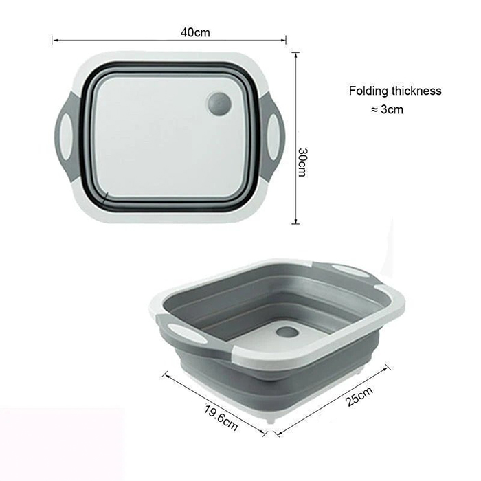 FoldableStrainer, multifunctional strainer, storage container and cutting board in one - Image 9