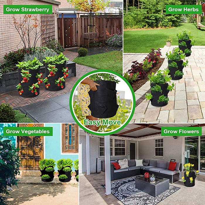 The garden bed is portable - you can move it to any other place you like, or move it into the sun, shade, rain or shade to provide the best conditions for plants to grow!